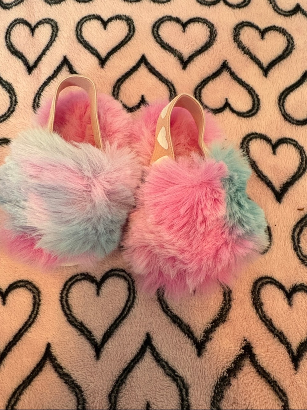 Soft fuzzy slippers